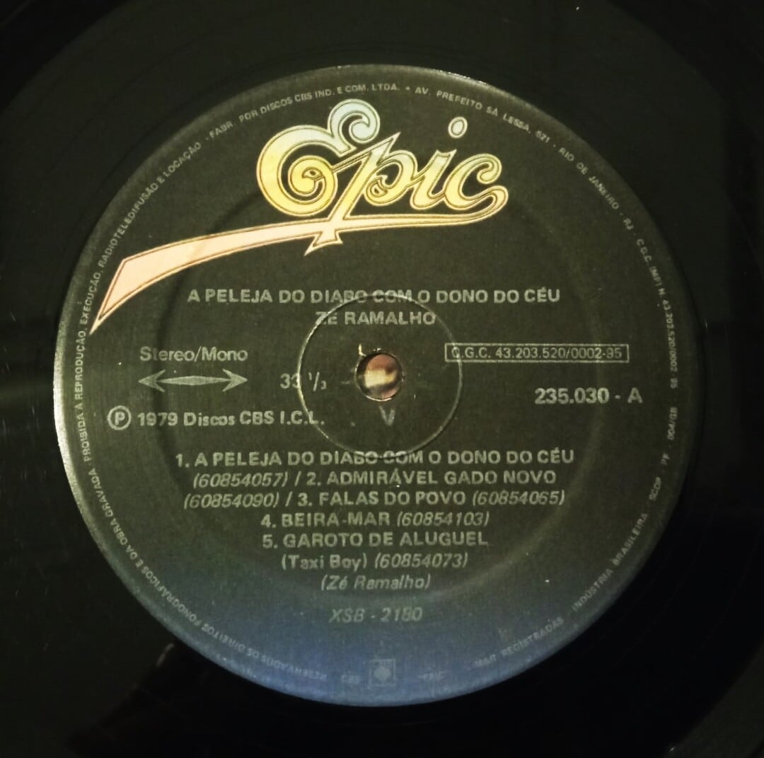 Zé Ramalho - A Peleja do Diabo com o Dono do Céu | LP Vinil | Boa ...