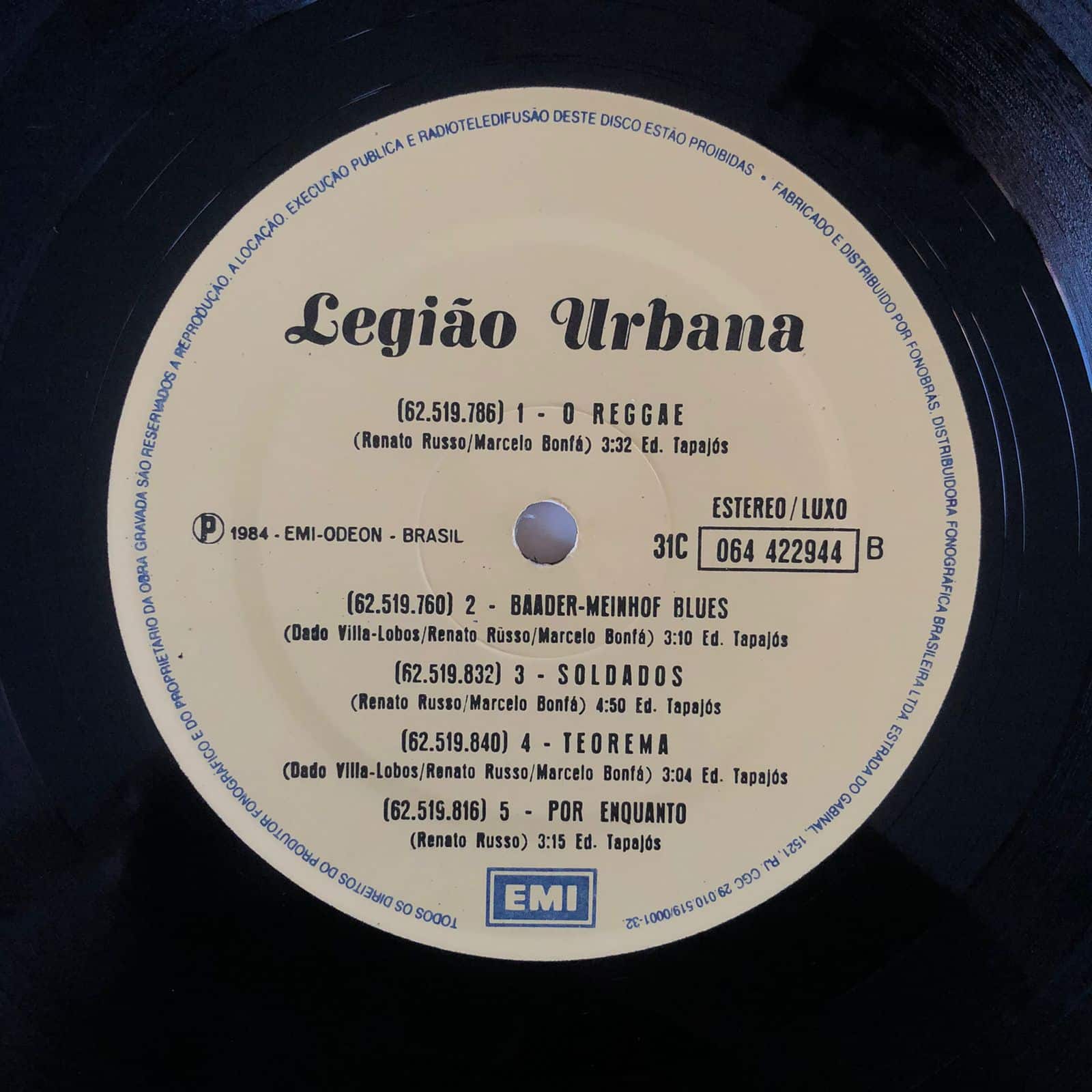 Legião Urbana Legião Urbana (1984) Boa Viagem Discos