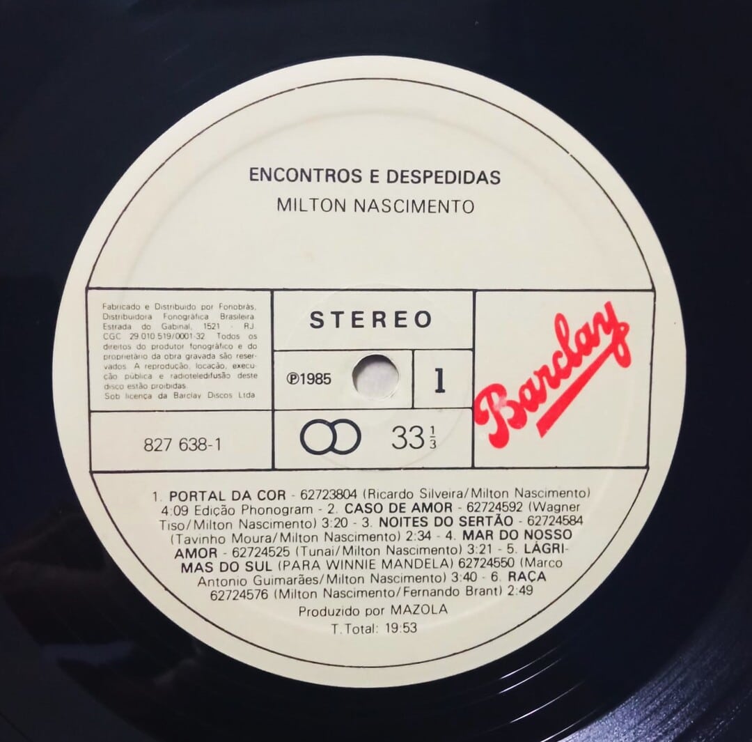 Milton Nascimento - Encontros e Despedidas - Boa Viagem Discos
