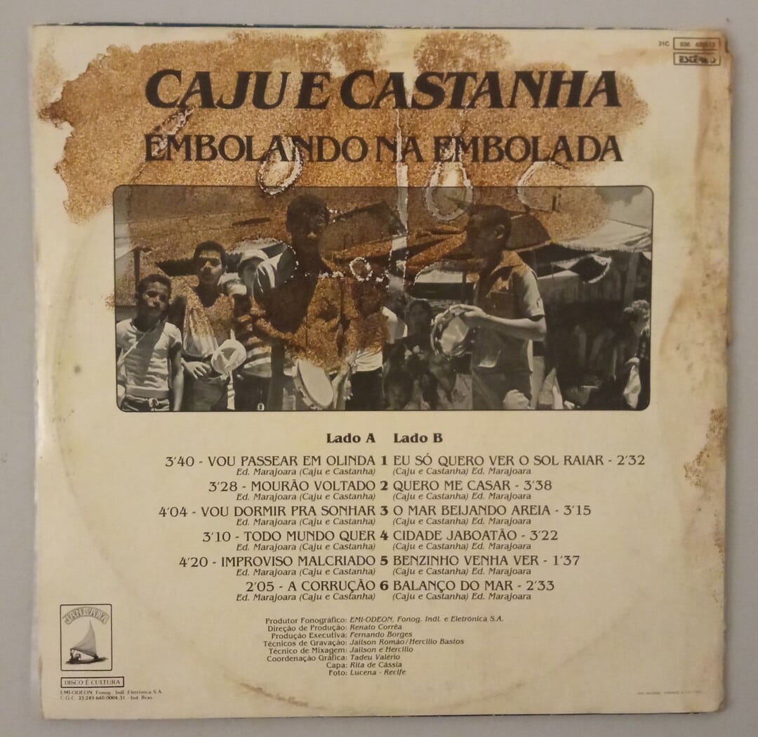 Caju e Castanha - Embolando na Embolada | LP Vinil | Boa Viagem Discos