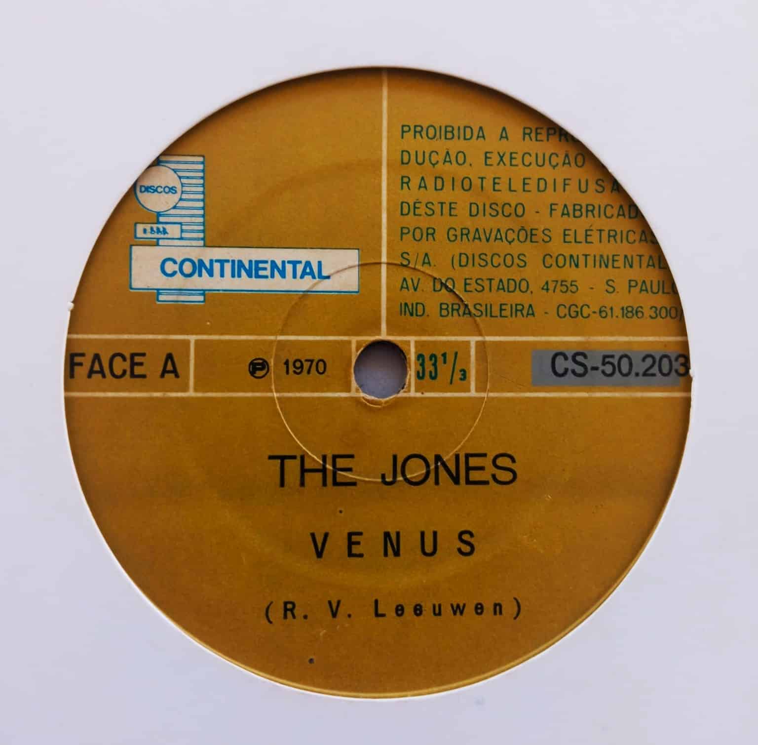 The Jones - Venus / I'll Never Fall In Love Again