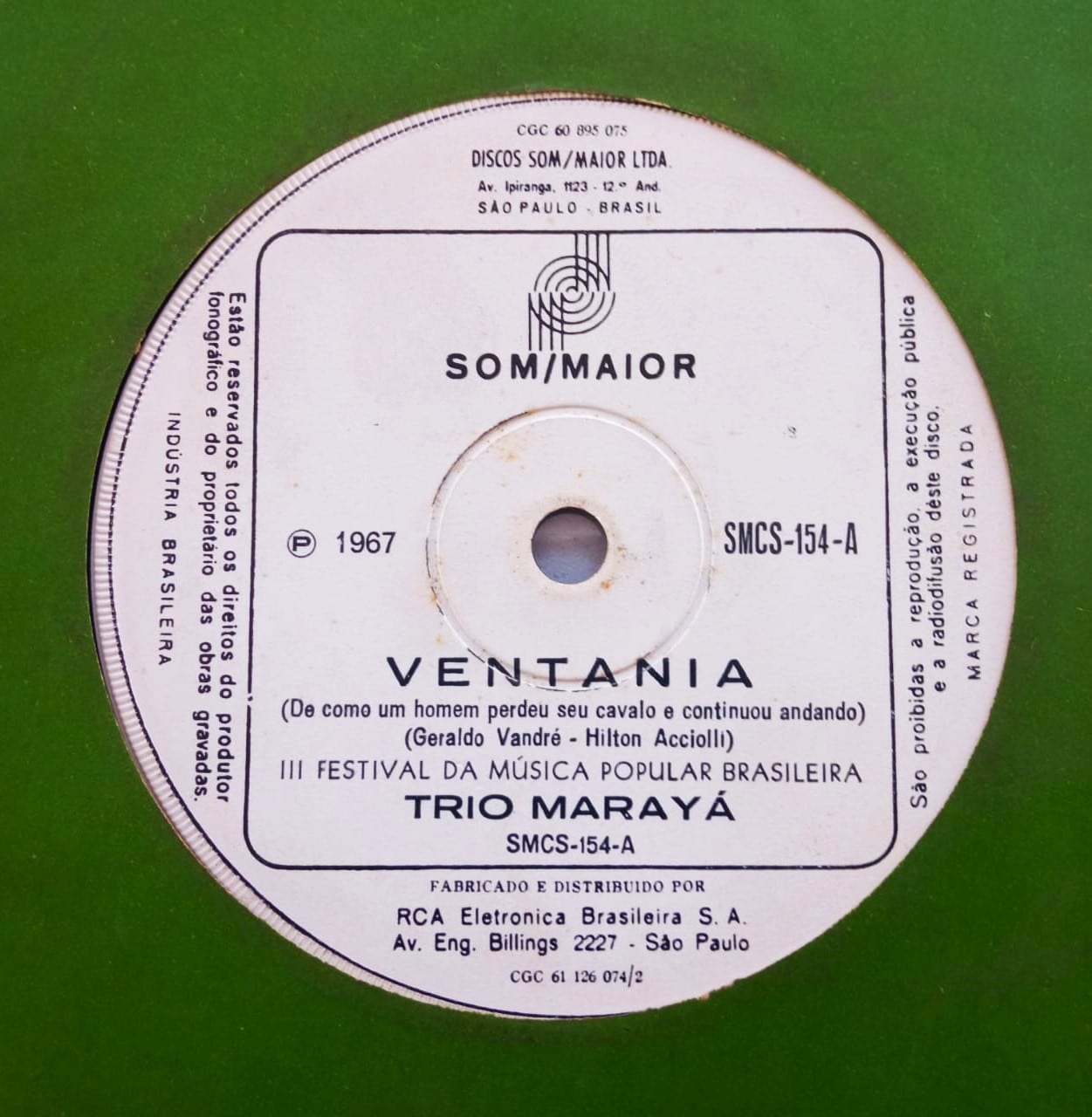 Trio Marayá - Ventania / Lindo, Lindo