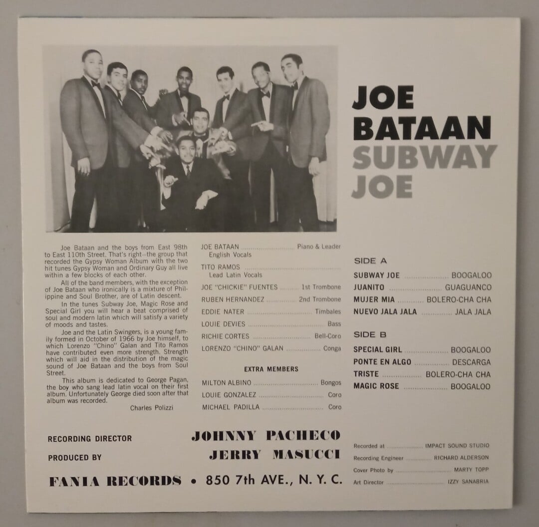 Joe Bataan - Subway Joe | LP Vinil | Boa Viagem Discos - Loja