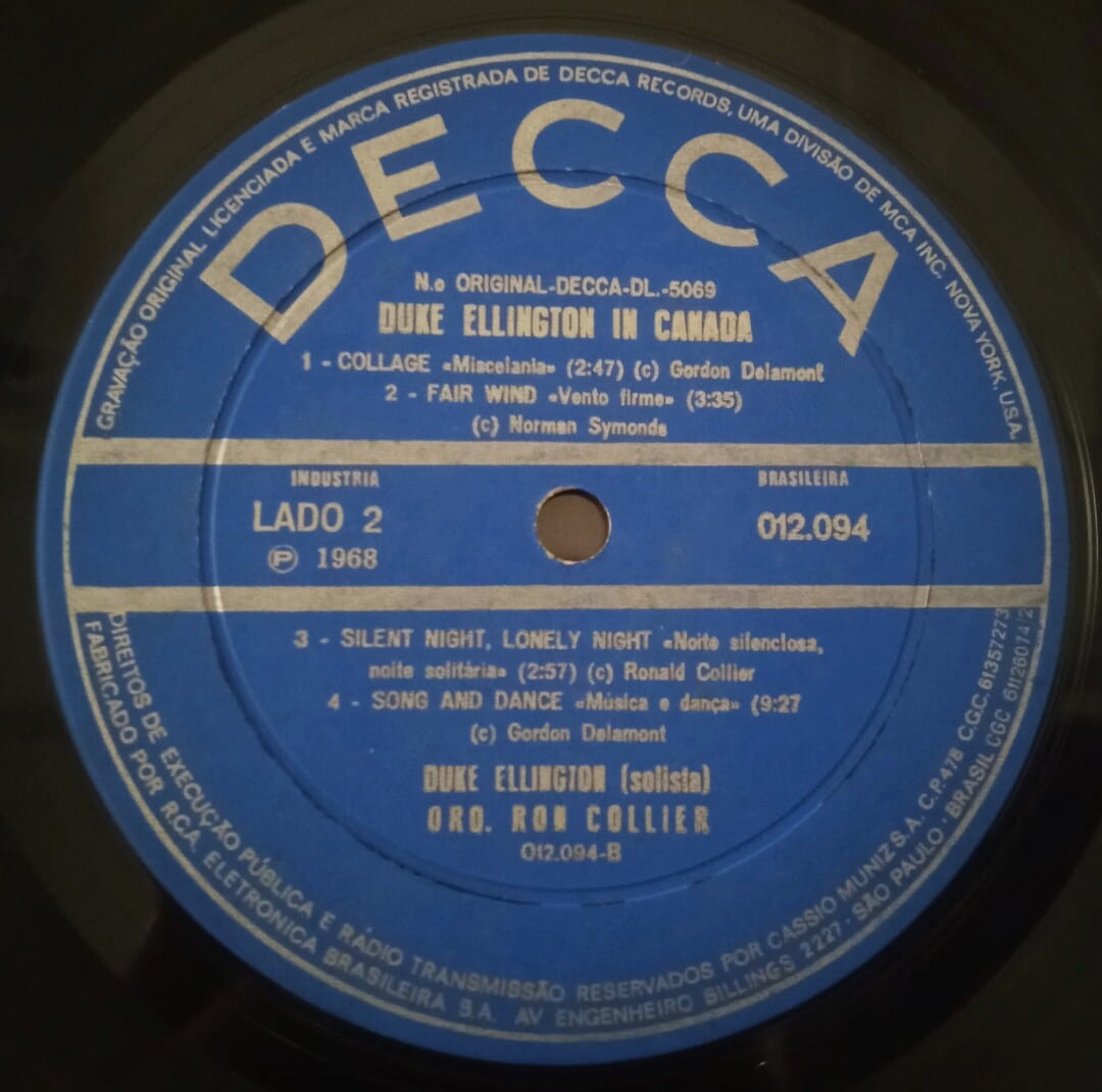 Ron Collier The Ron Collier Orchestra With Duke Ellington - Duke Ellington North Of ...