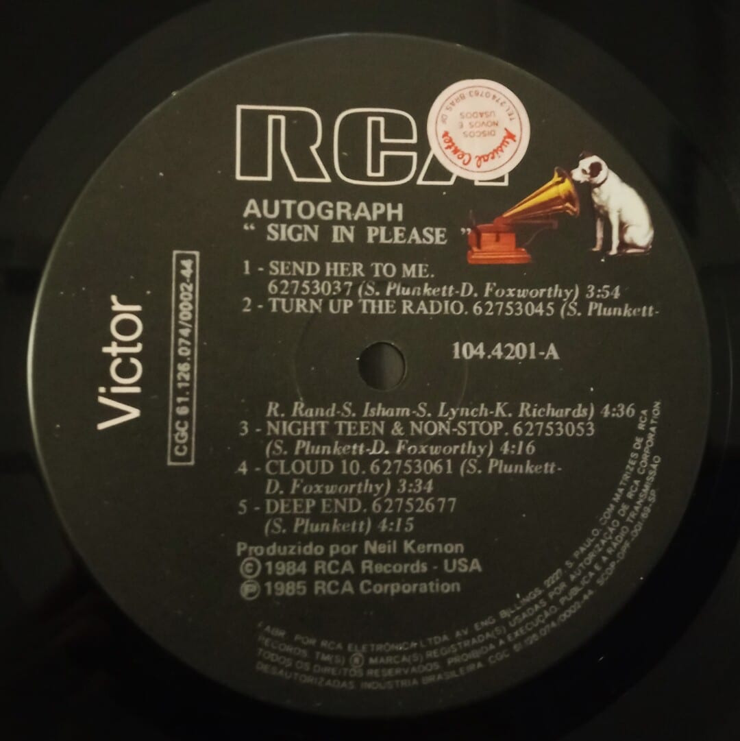 Autograph - Sign In Please | LP Vinil | Boa Viagem Discos - Loja online ...