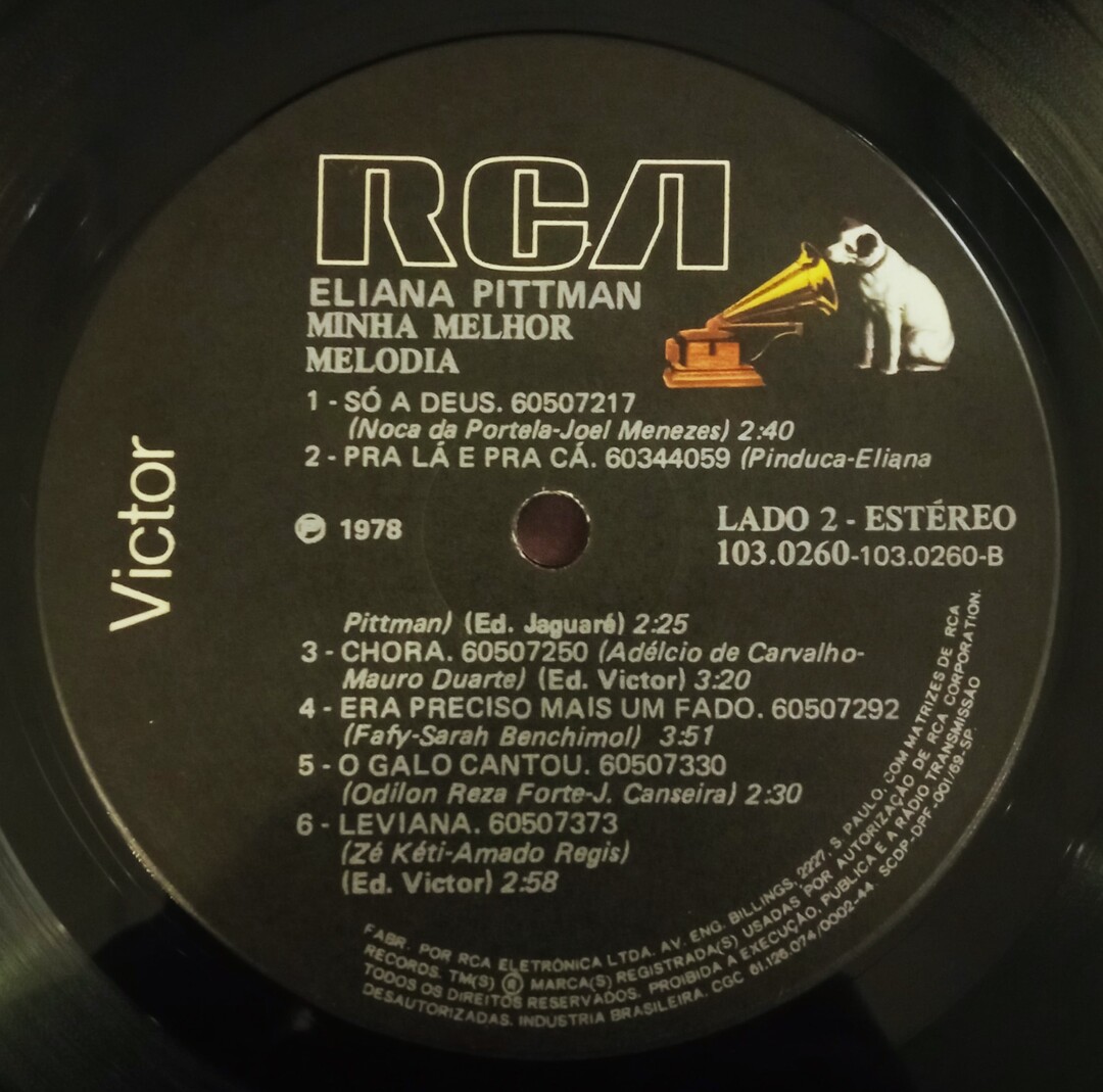 Eliana Pittman - Minha Melhor Melodia | LP Vinil | Boa Viagem Discos