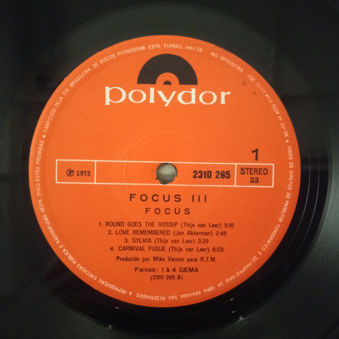 Focus - Focus 3 | LP Vinil | Boa Viagem Discos - Loja online de discos ...