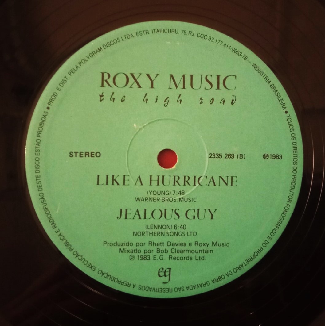 Musique Roxy Roxy Music - Musique Roxy - The High Road | LP Vinil | Boa Viagem ...