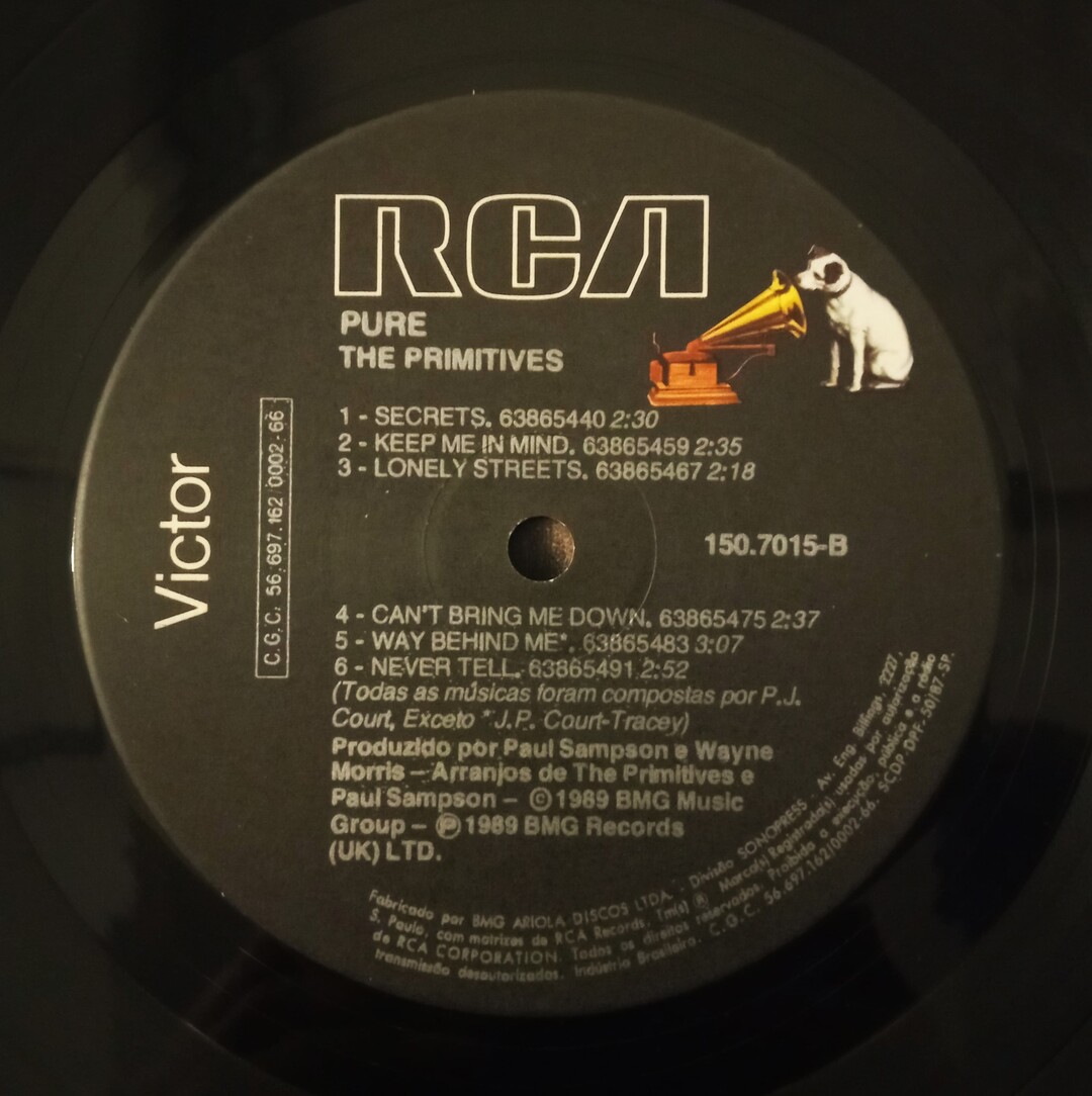 The Primitives - Pure | LP Vinil | Boa Viagem Discos - Loja online de ...