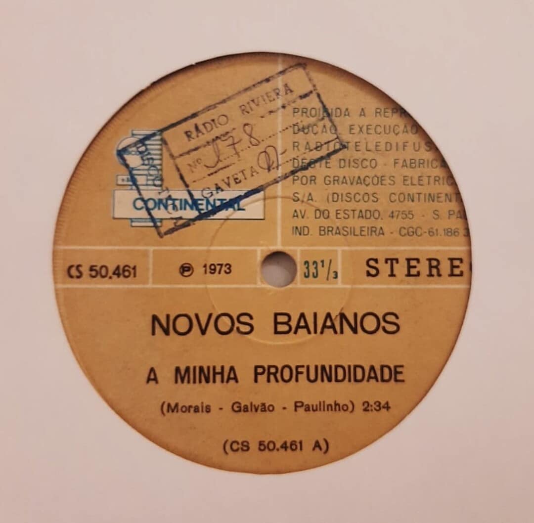 Novos Baianos – A Minha Profundidade / O Prato E A Mesa